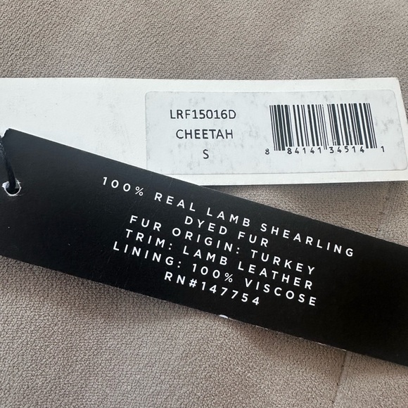 Loeffler Randall Long Cheetah Shearling Coat Small - Picture 11 of 11